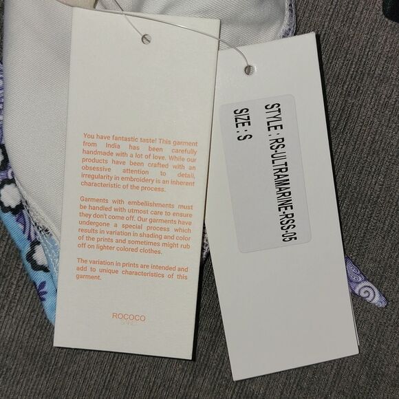 Rococo Sand x REVOLVE Tie Bottom Bikini in Ultra Marine (purple, blue) size smal - Picture 16 of 16